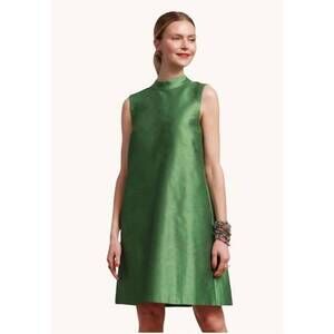 NEW FRANCES VALENTINE diplomat mini dress in green